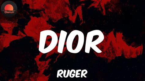 ruger dior traduction en français|Ruger .